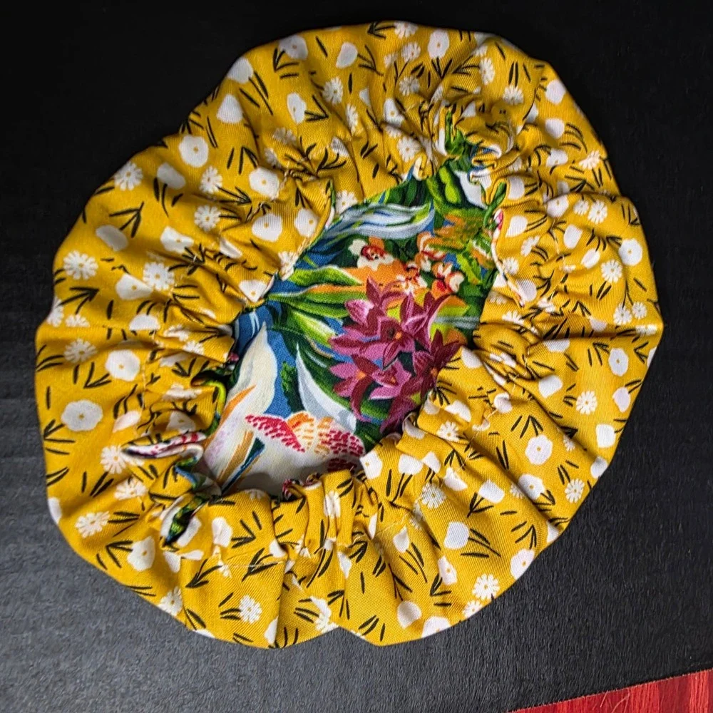 Tropical Flowers Goldenrod Floral KitchenAid Mixer Mixing Bowl Cover Baking